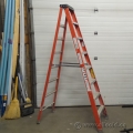 Sturdy Ladder 8 ft. Fiberglass Step Ladder, 300 lb Capacity